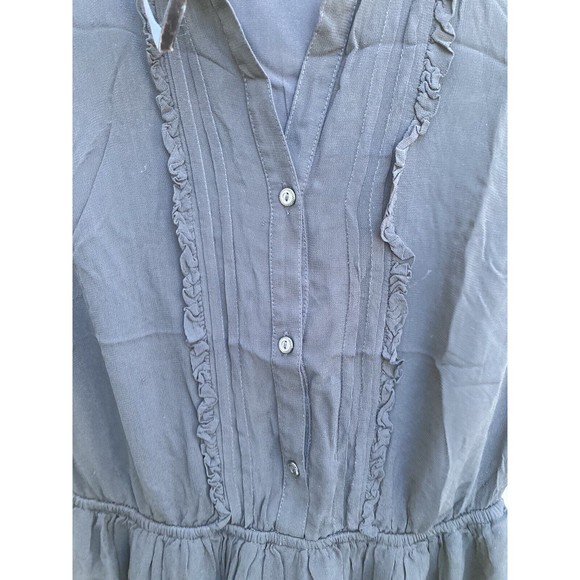 Denim & Supply Ralph Lauren Women's Size Small Black Sheer Button Dress - Picture 2 of 10